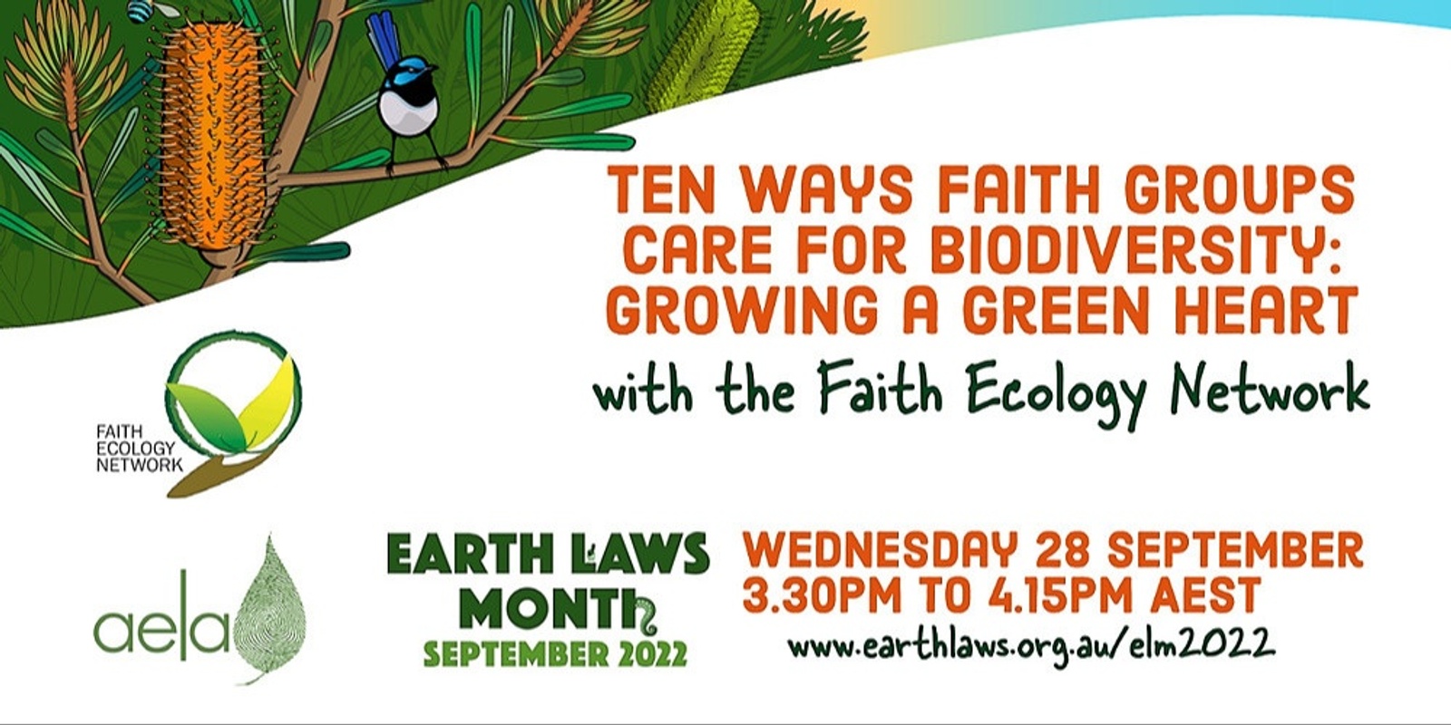 Banner image for Ten Ways Faith Groups Care for Biodiversity: Growing a Green Heart
