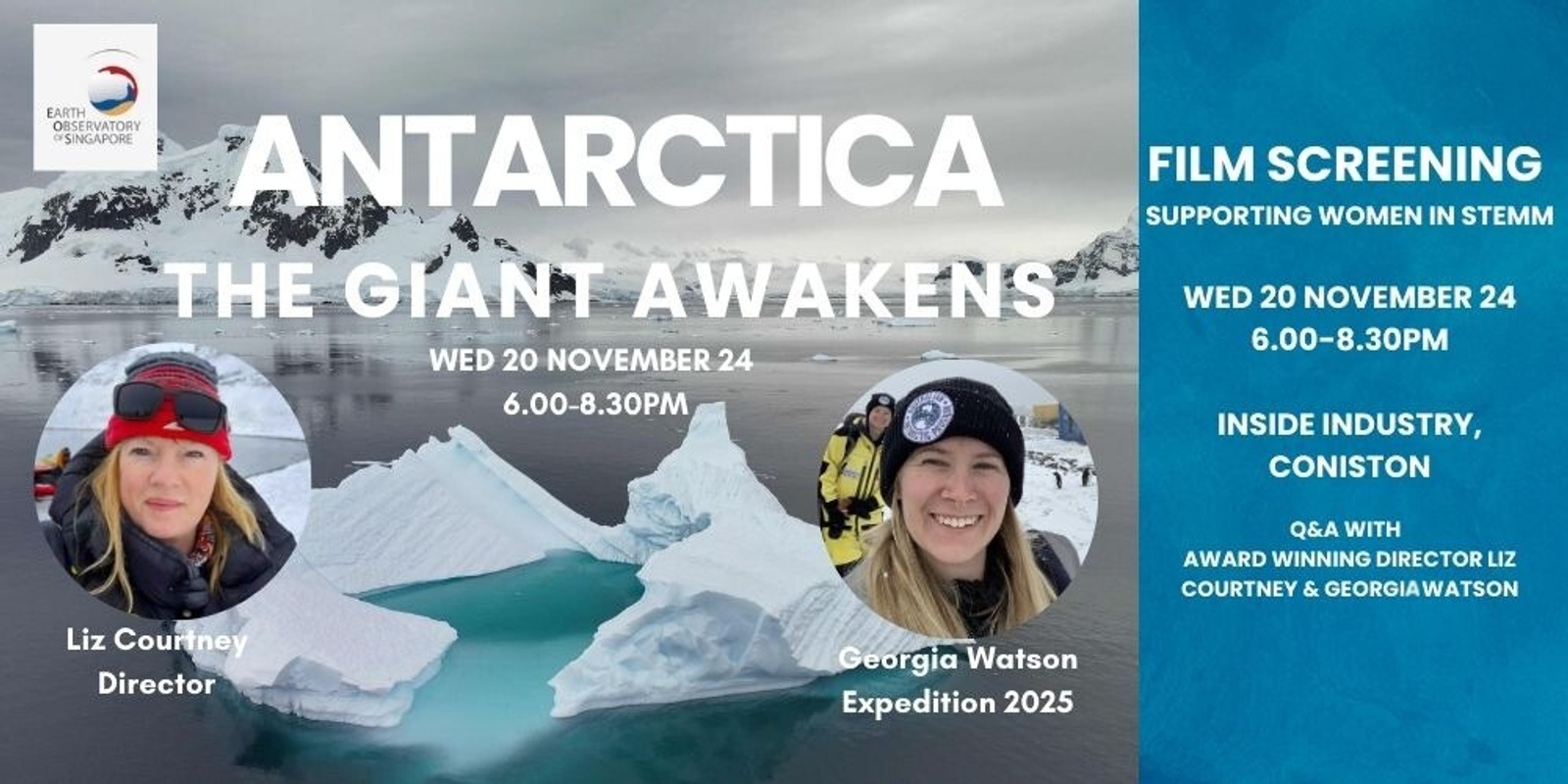 Banner image for Antarctica: The Giant Awakens - film screening + Q&A