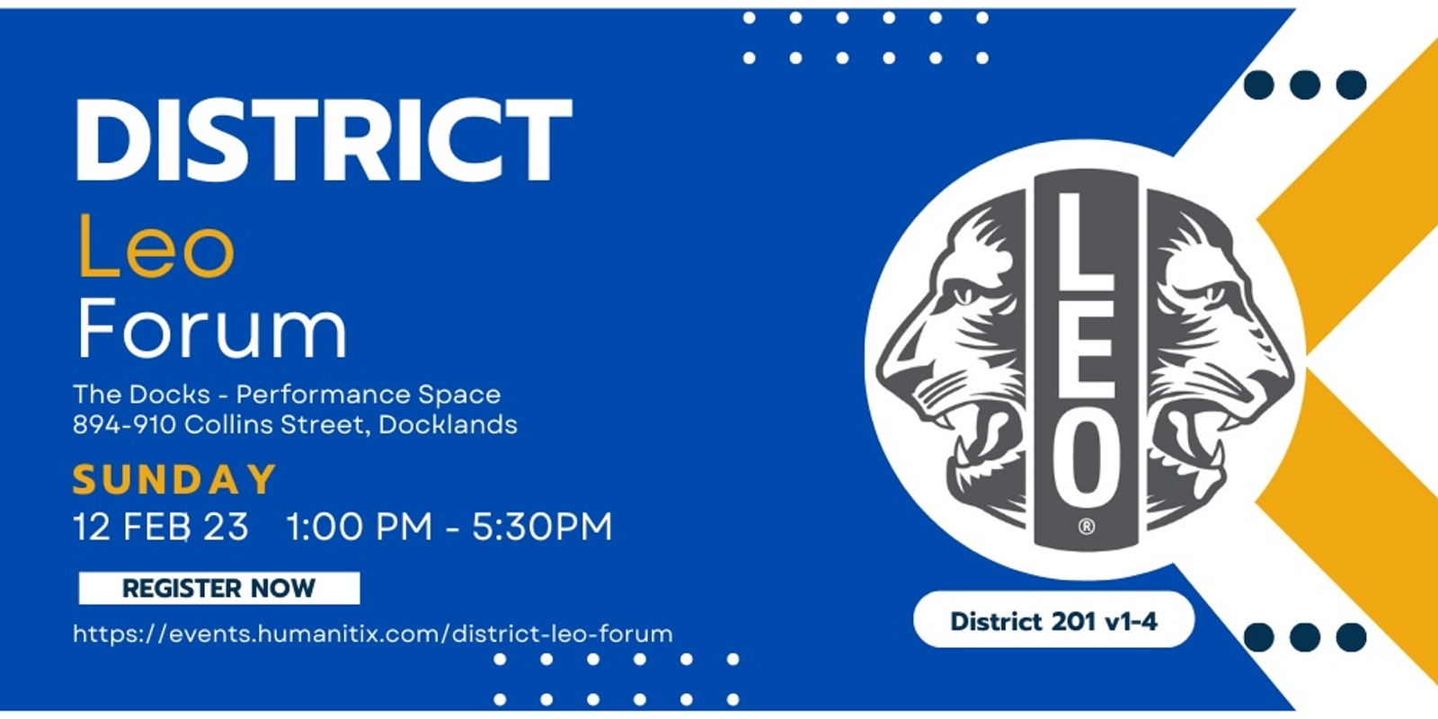 Banner image for District Leo Forum