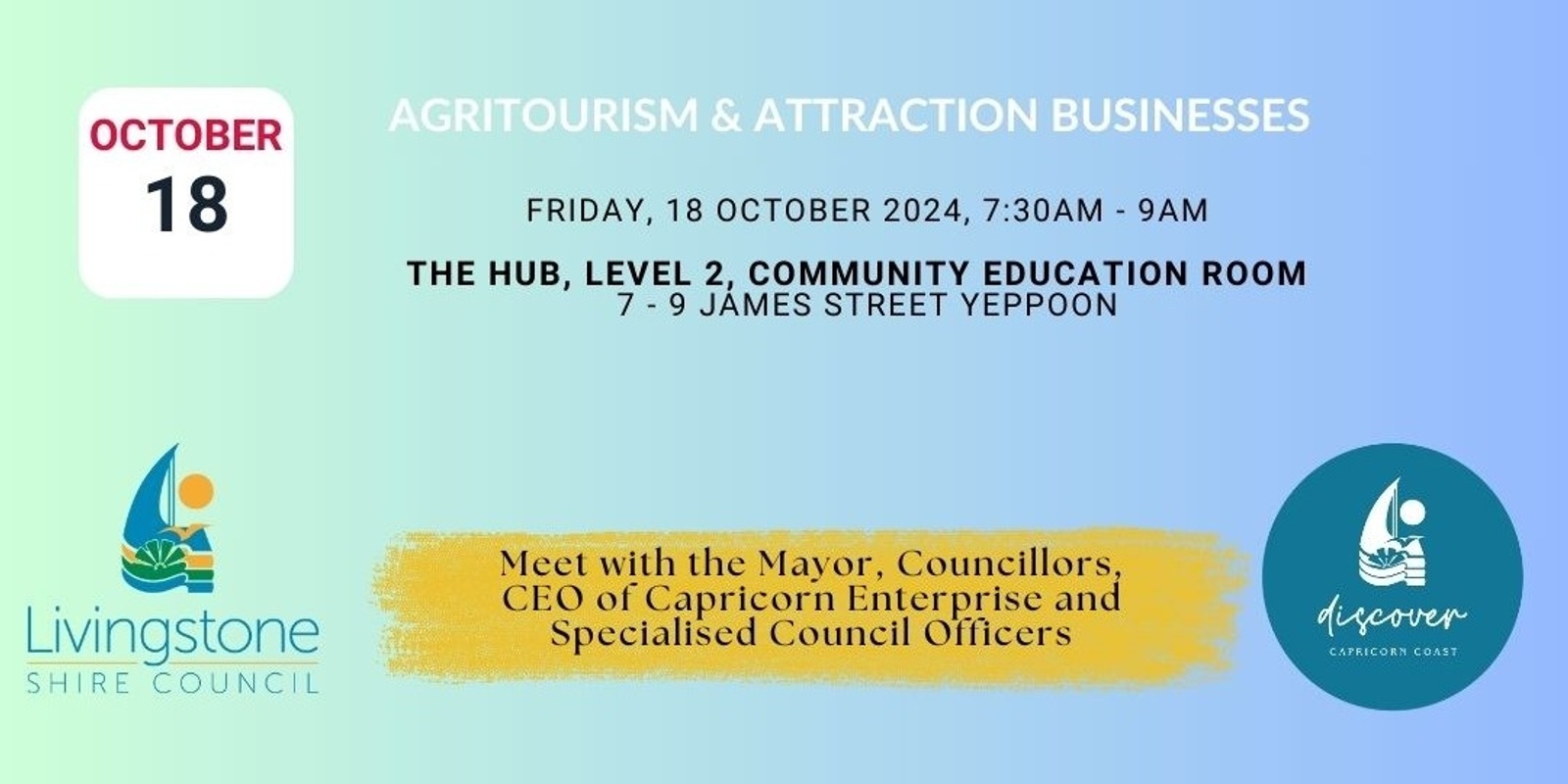 Banner image for Tourism Business Session (Agritourism & Attractions)