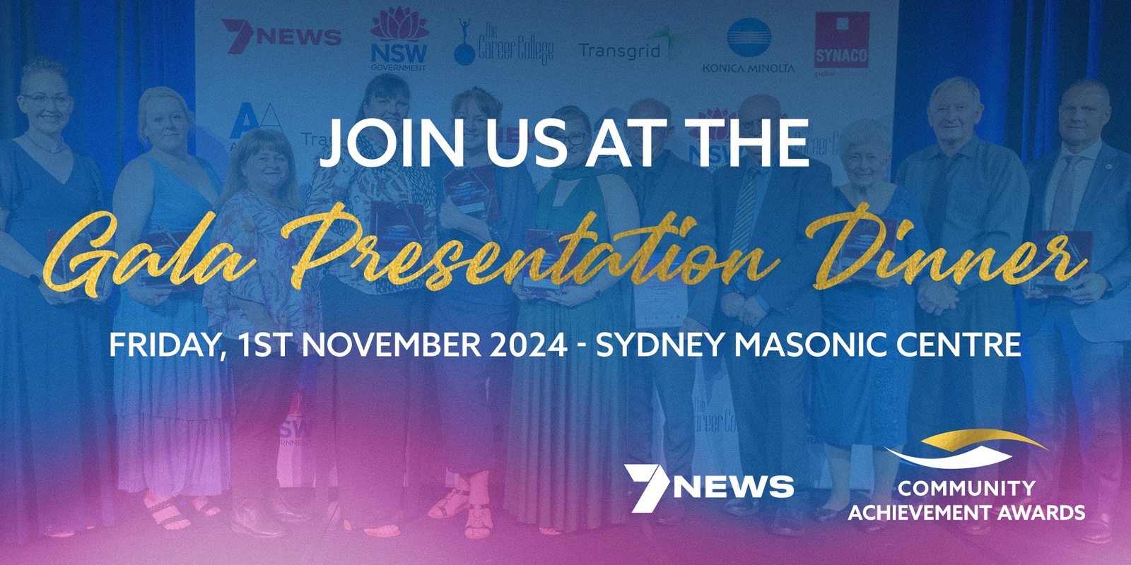 Banner image for 2024 7NEWS NSW & ACT Community Achievement Awards - Gala Presentation Dinner