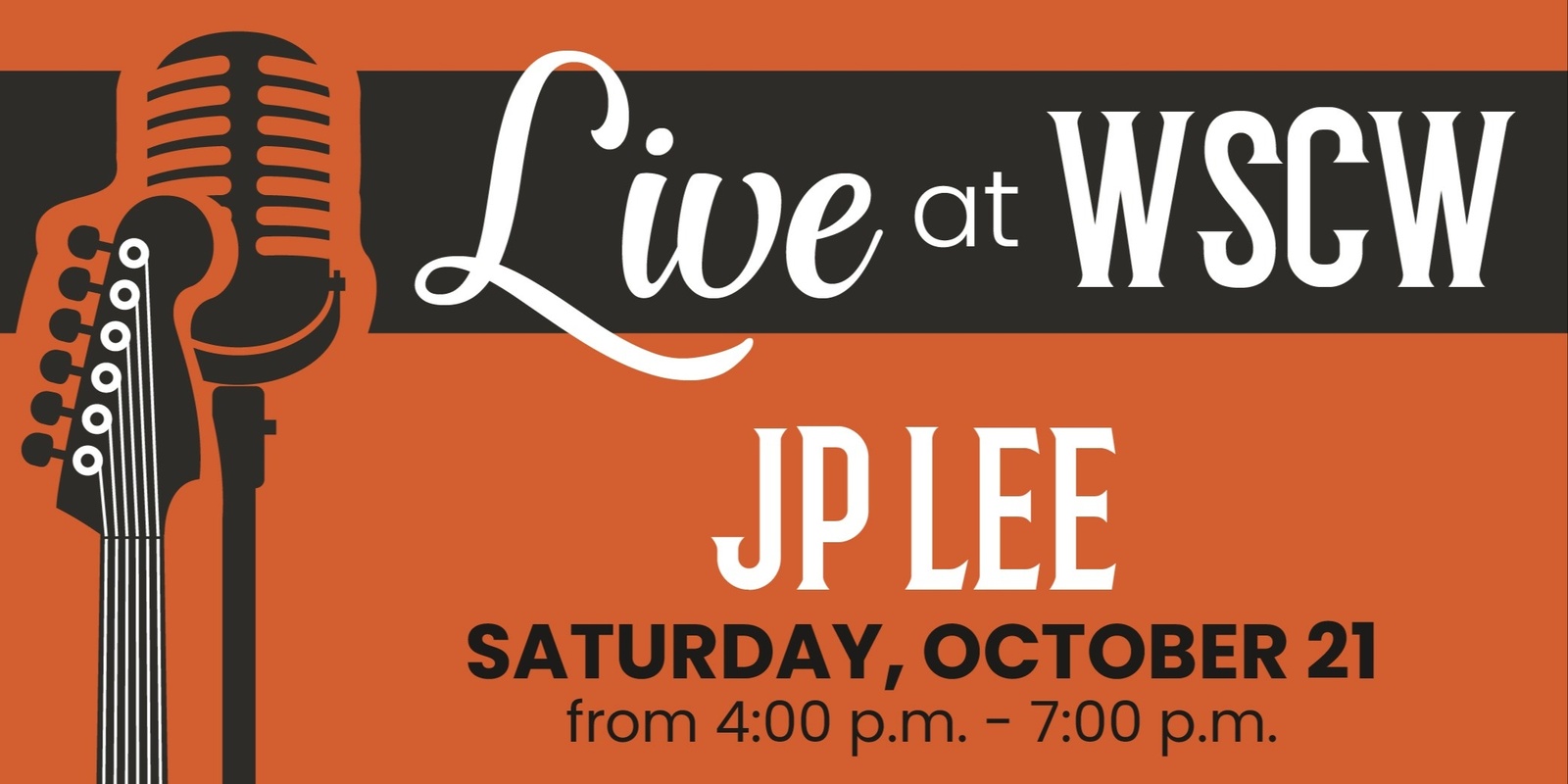 Banner image for JP Lee Live at WSCW October 21