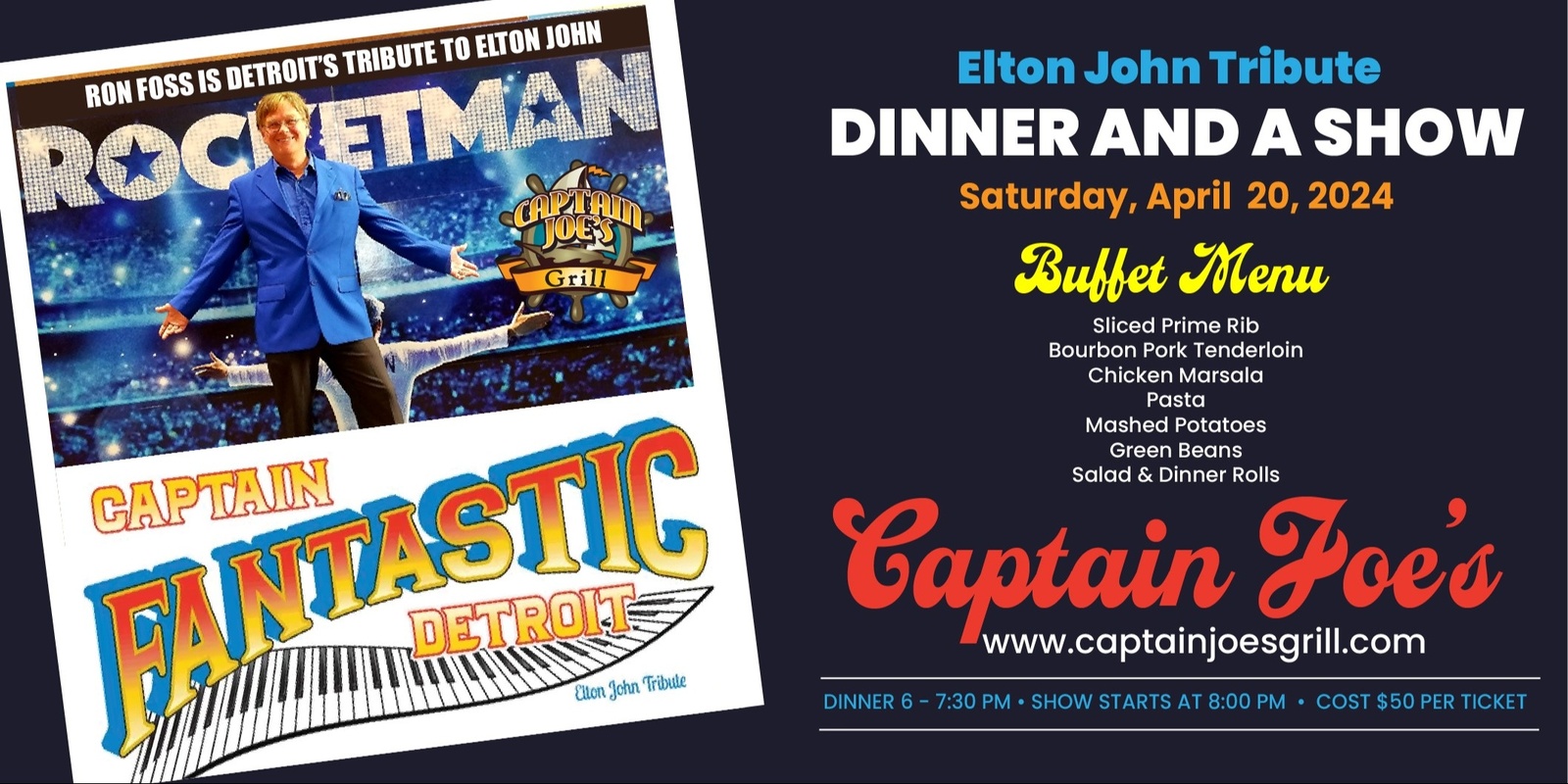 Banner image for ELTON JOHN TRIBUTE DINNER & SHOW