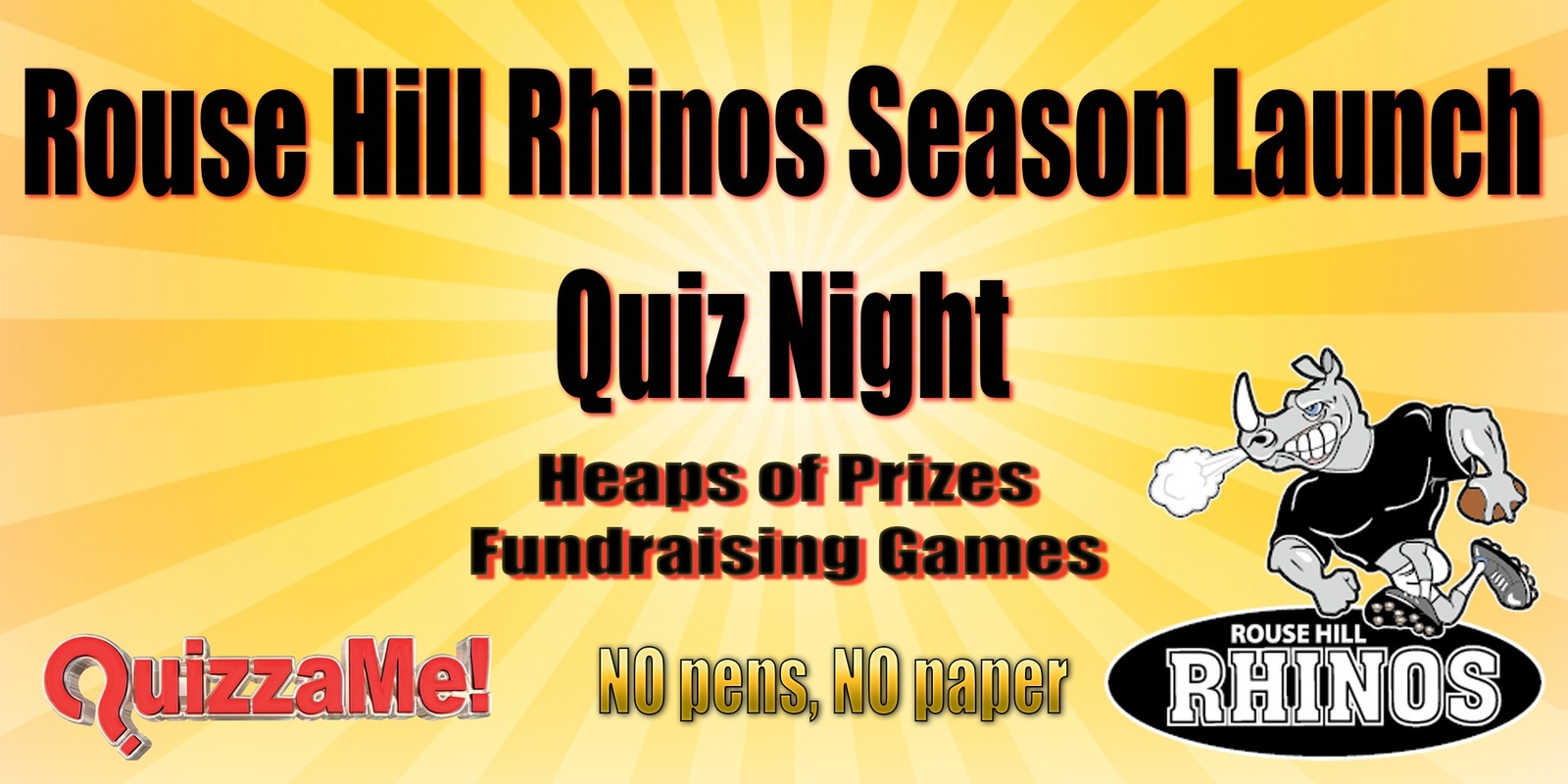 Banner image for Rouse Hill Rhinos Season Launch Quiz Night