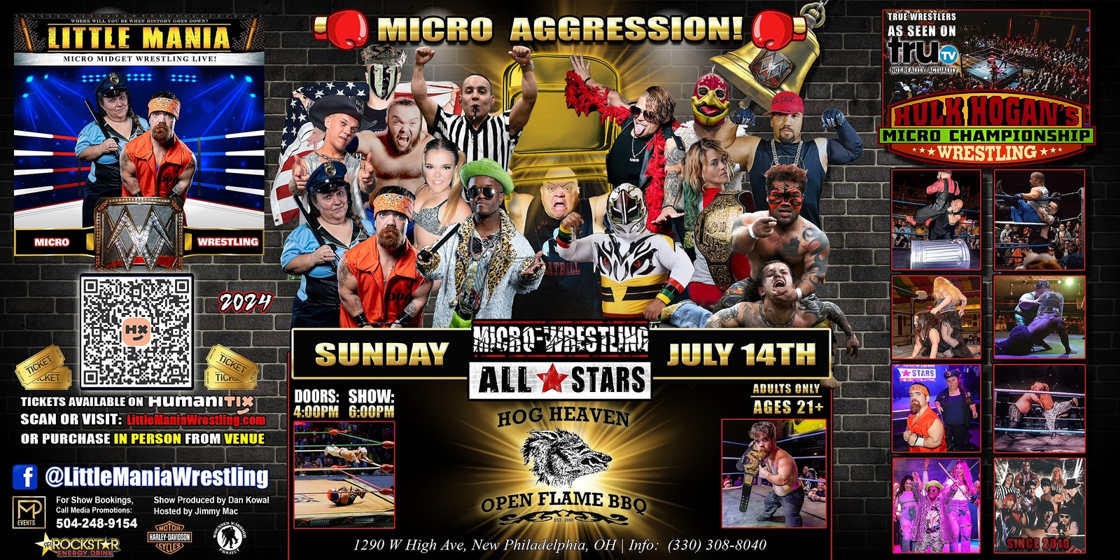 Banner image for New Philadelphia, OH - Micro-Wrestling All * Stars: Little Mania Rips Through the Ring!