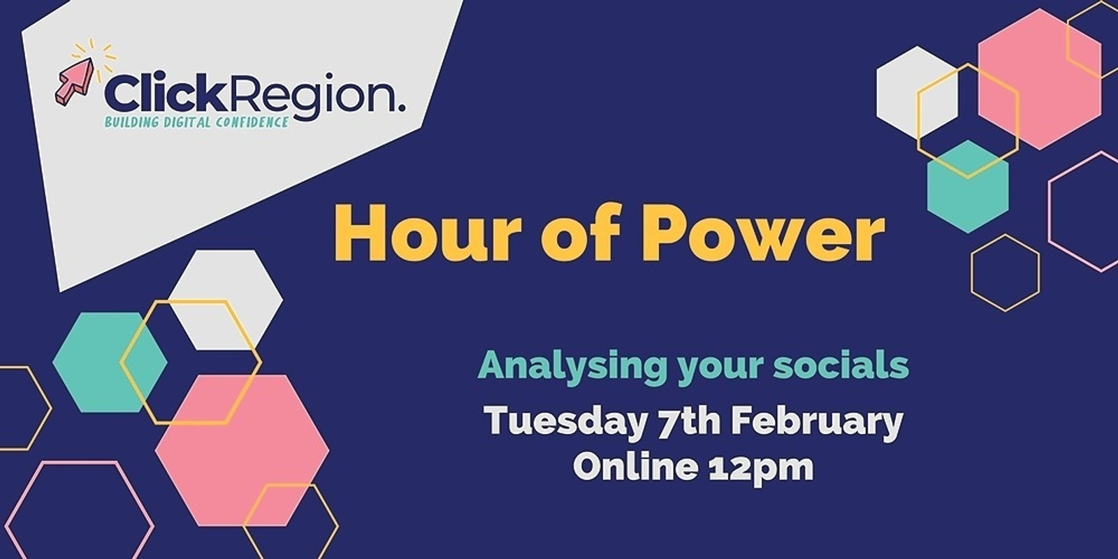 Banner image for Region's Hour of Power - Analysing your socials
