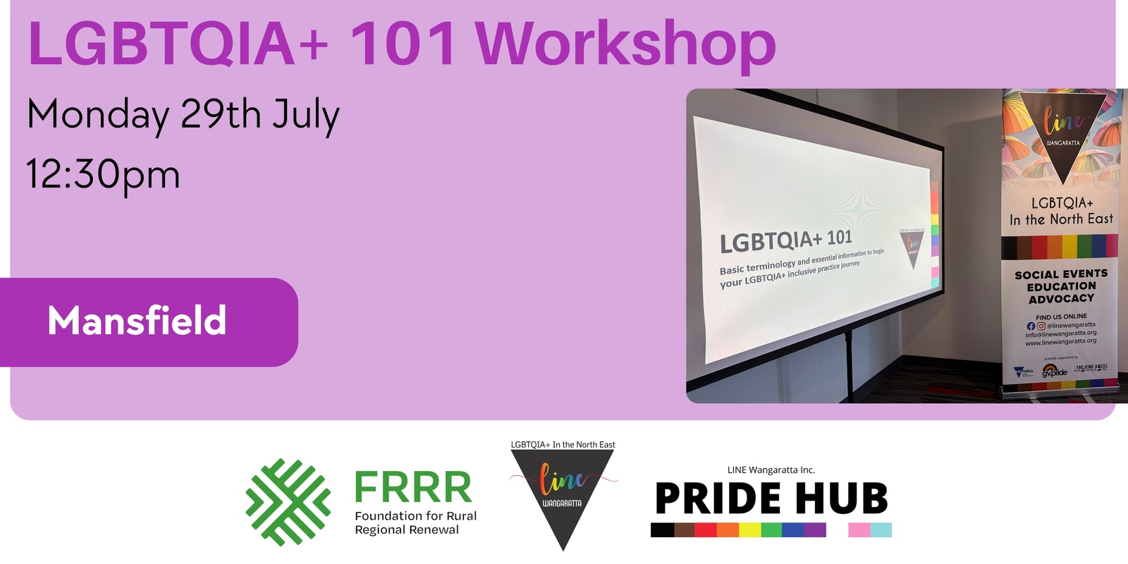 Banner image for LGBTQIA+ 101 Workshop