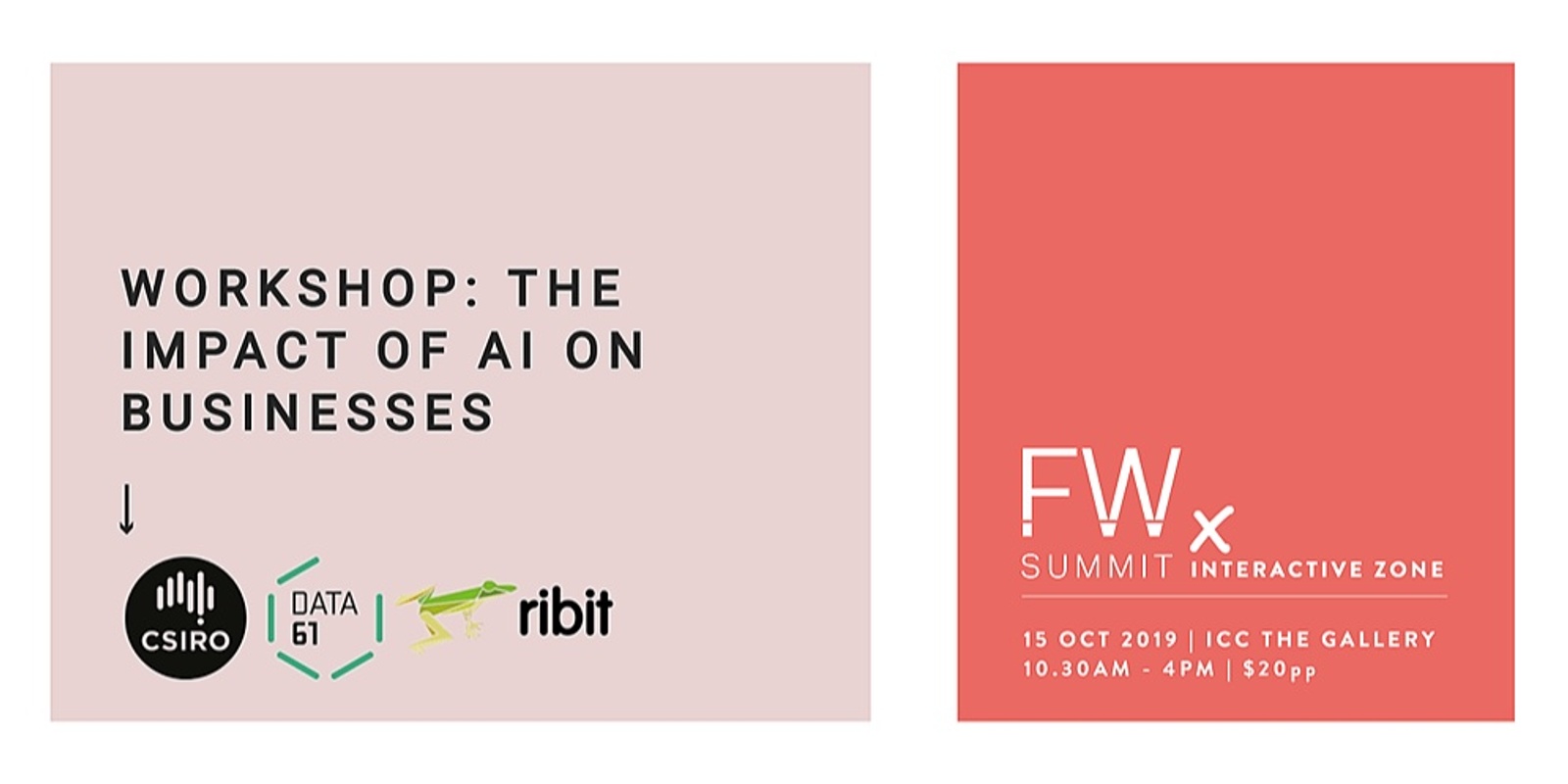 Banner image for 3.15pm - The Impact of AI on businesses, Ribit | Future Work Summit , Sydney 15 Oct 2019