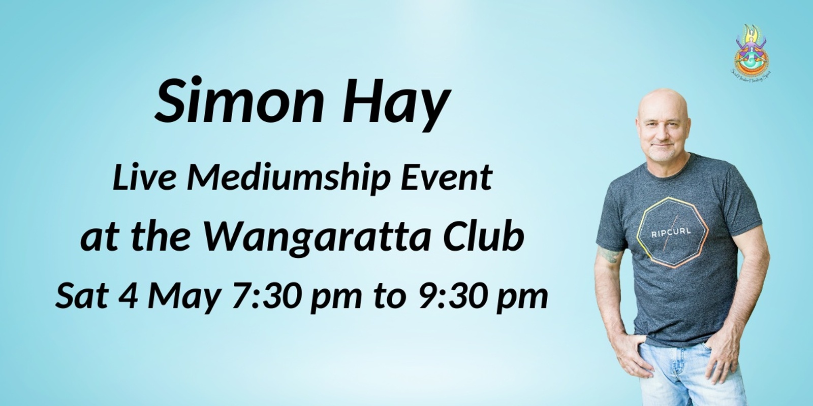 Banner image for Aussie medium, Simon Hay at the Wangaratta Club
