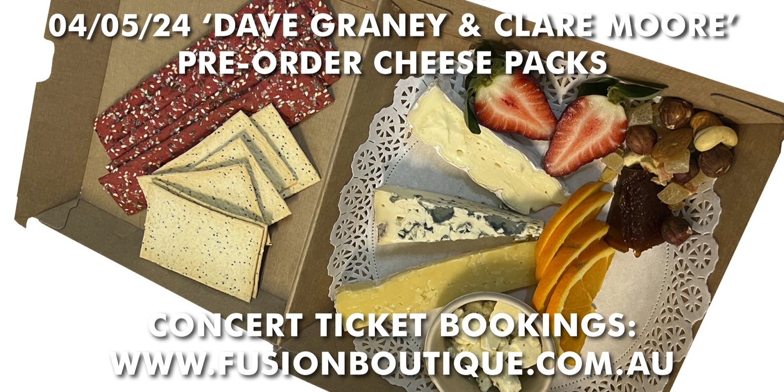 Banner image for BAROQUE pre-order CHEESE PACK for the "Dave Graney & Clare Moore" concert