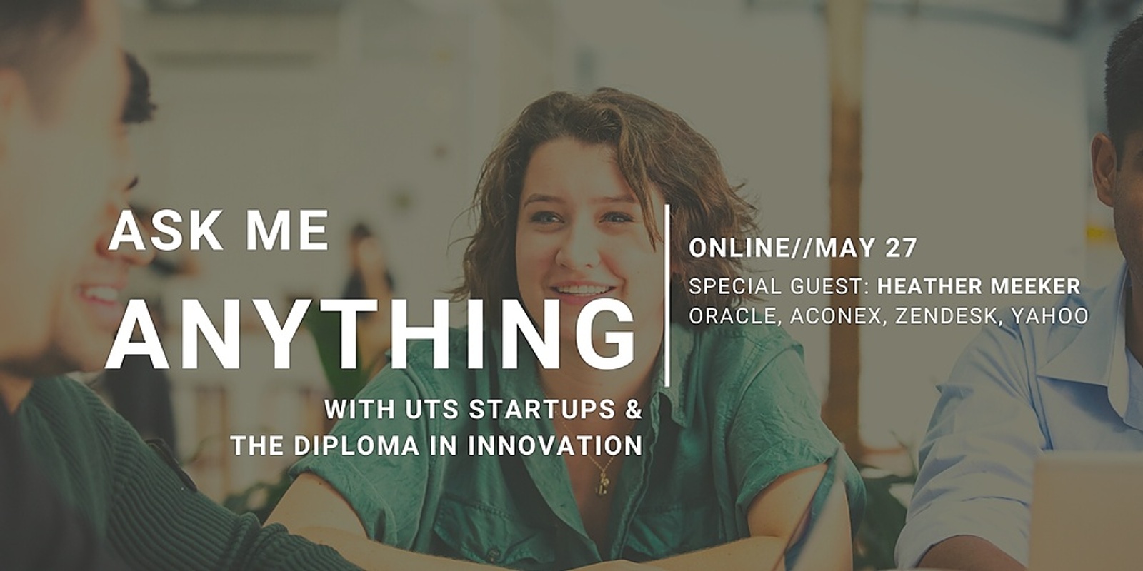 Banner image for Ask me Anything with UTS Startups: Heather Meeker