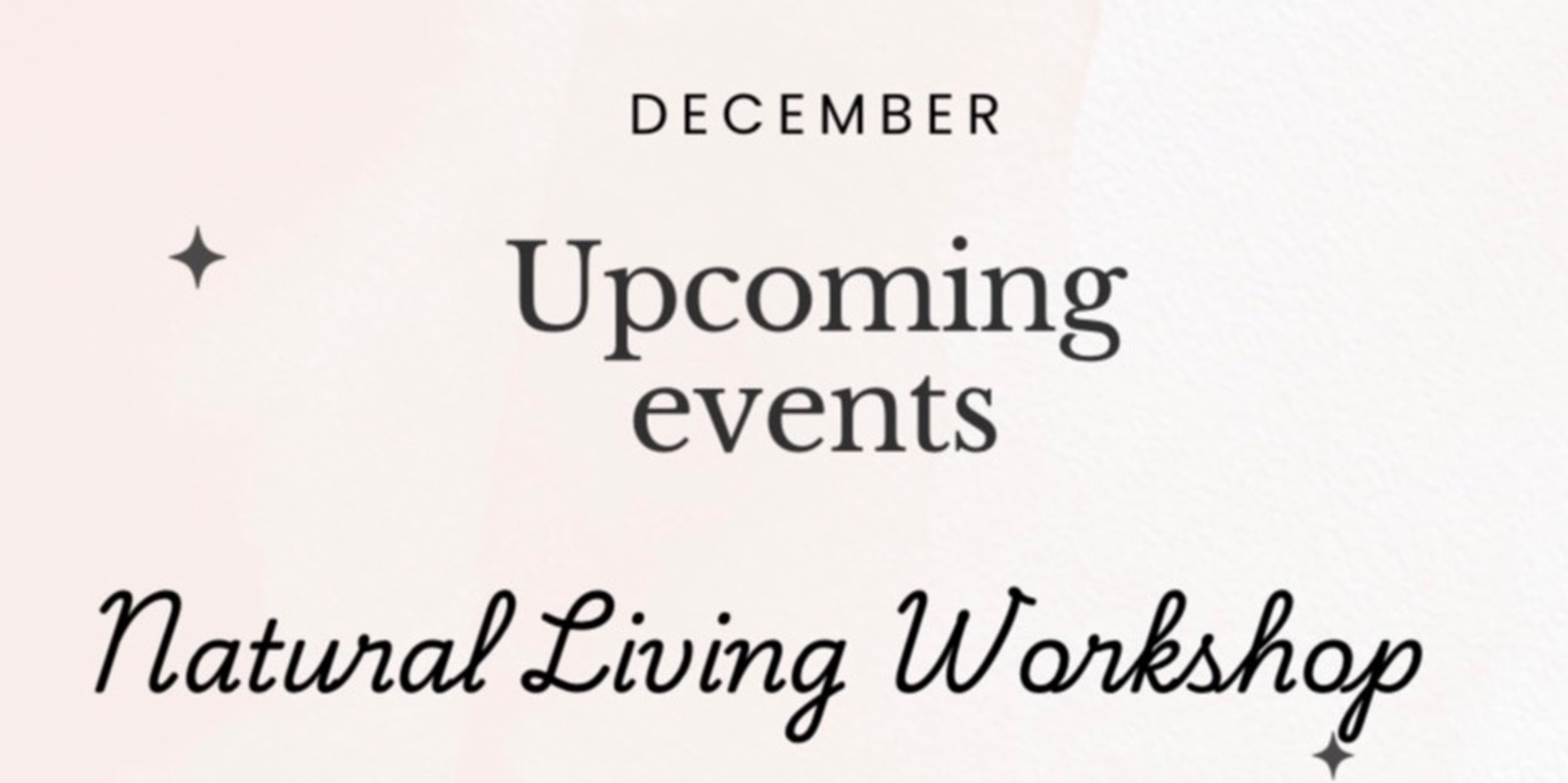 Banner image for Natural Living Workshop 