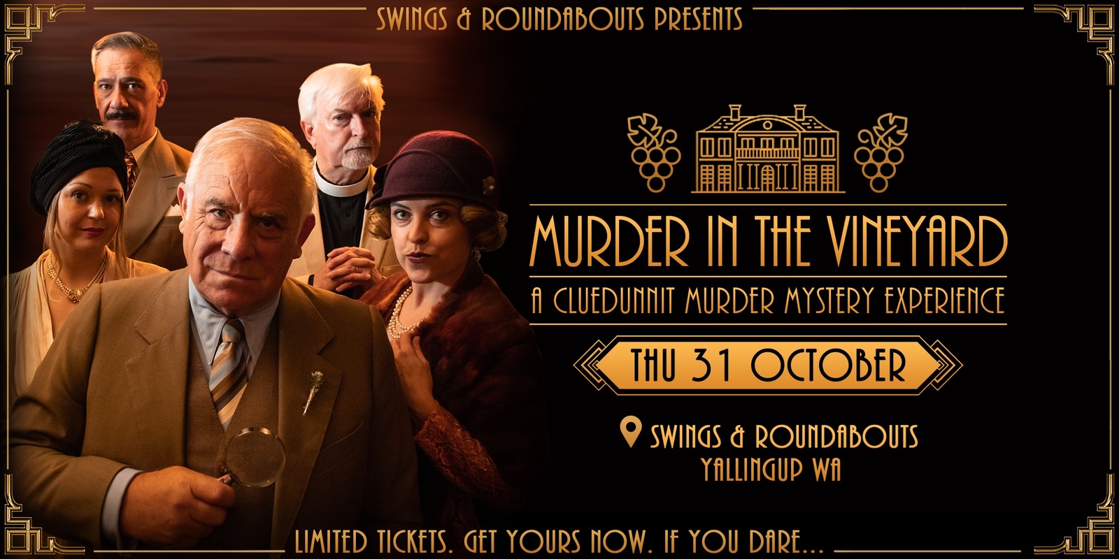 Banner image for Murder In The Vineyard | A Cluedunnit Murder Mystery Dining Experience 