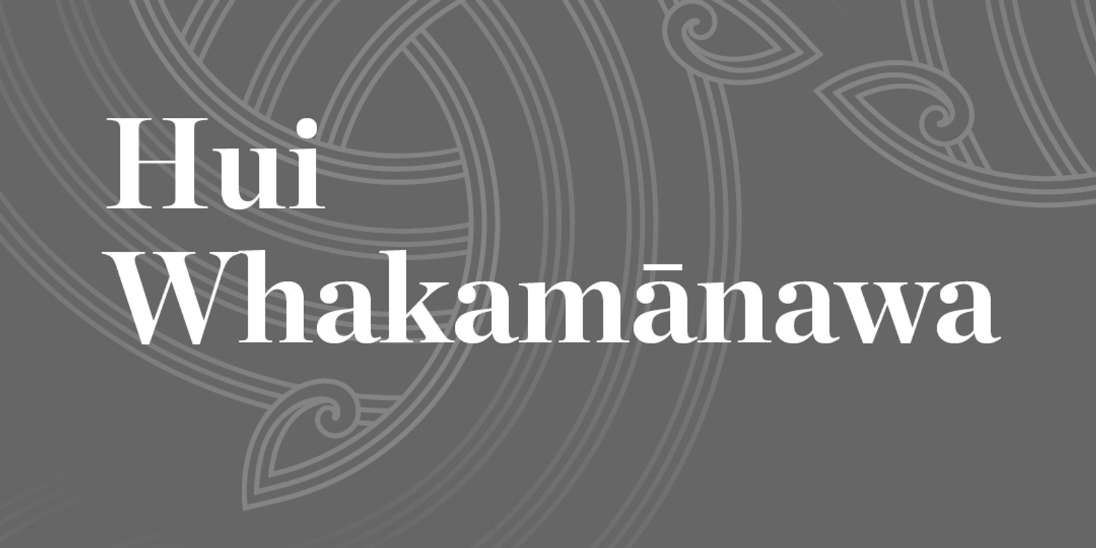 Banner image for Hui Whakamānawa 