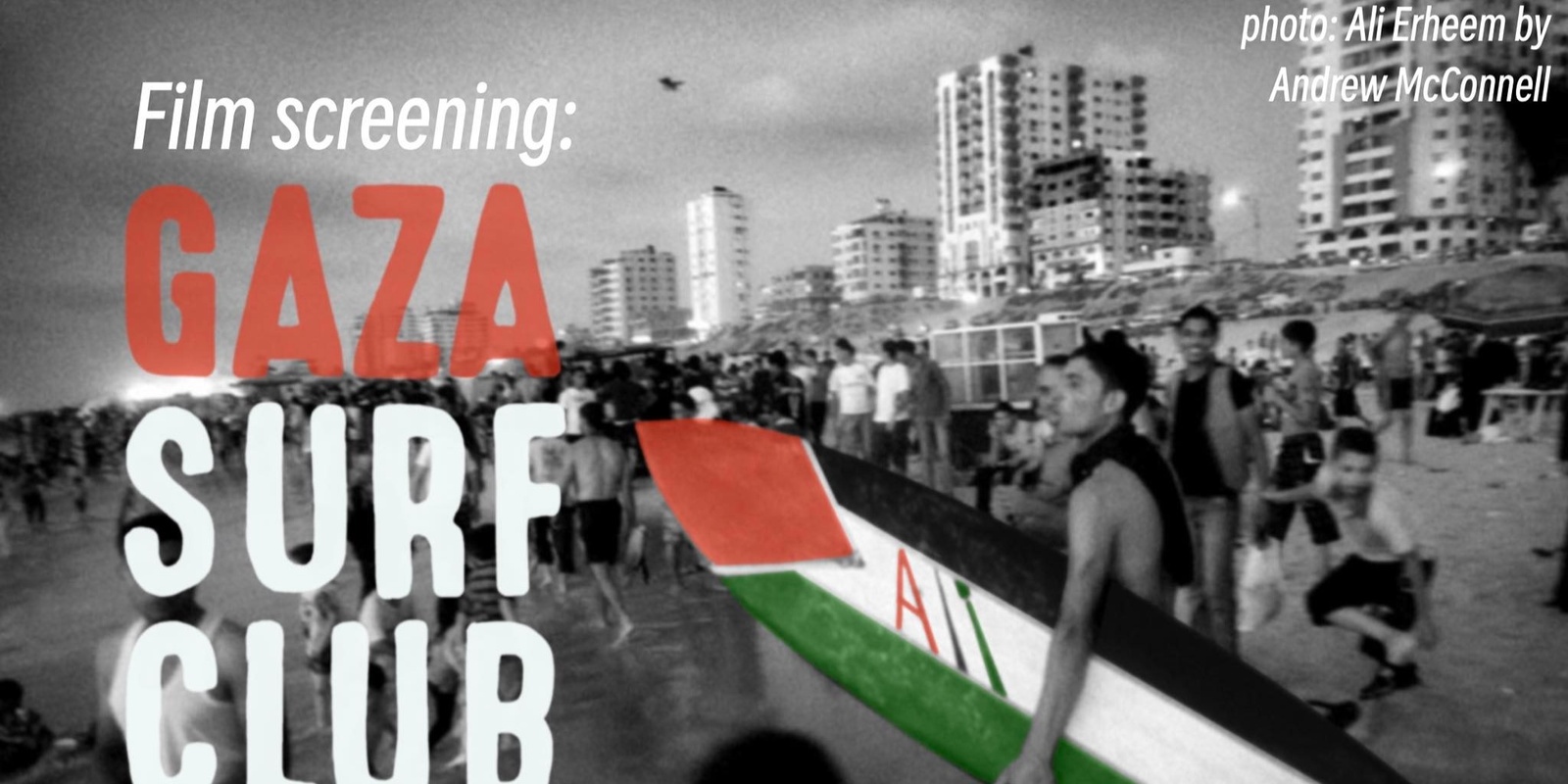Banner image for Gaza Surf Club: film screening and fundraiser
