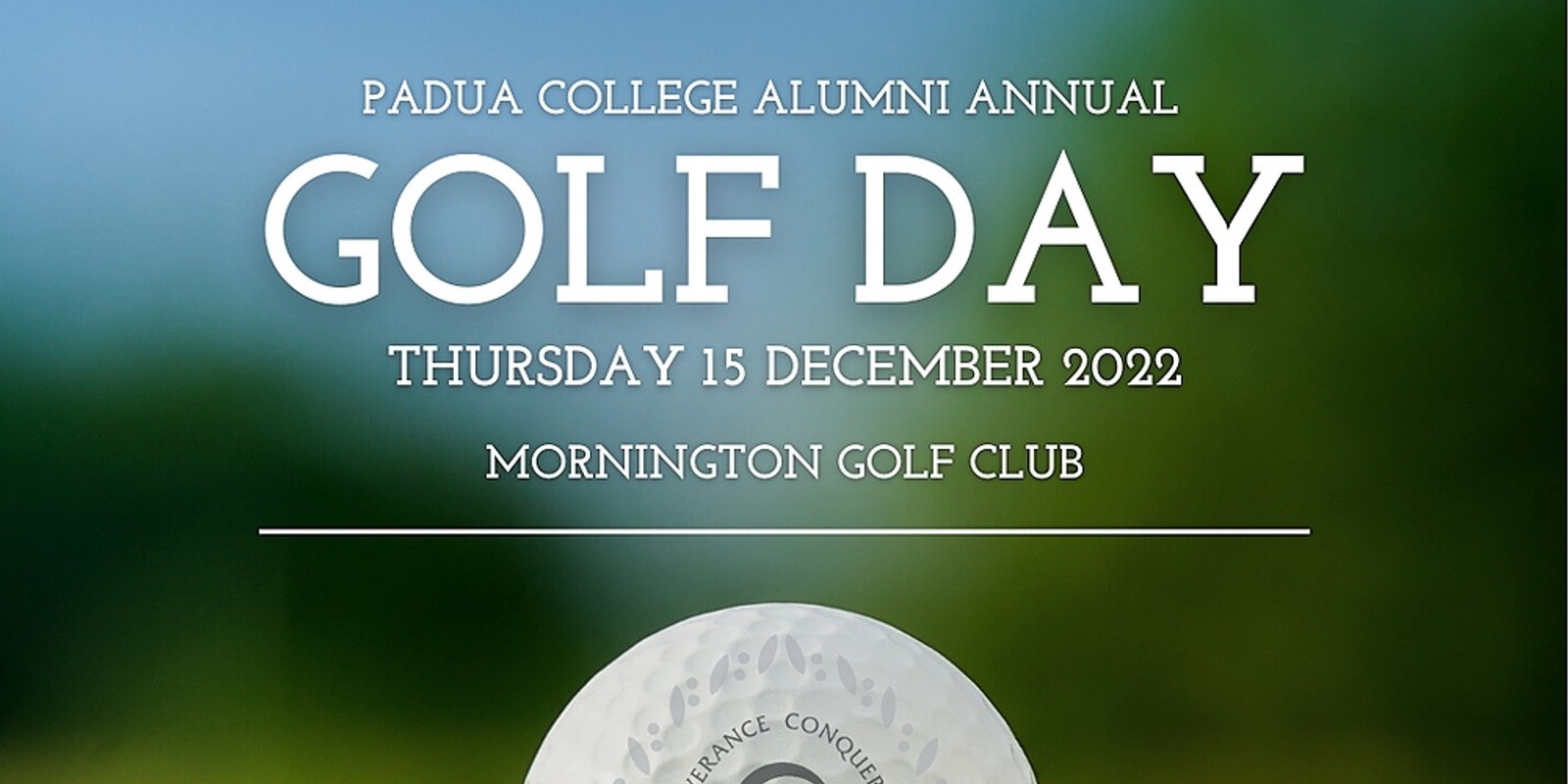 Banner image for 2022 Padua College Alumni Golf Day