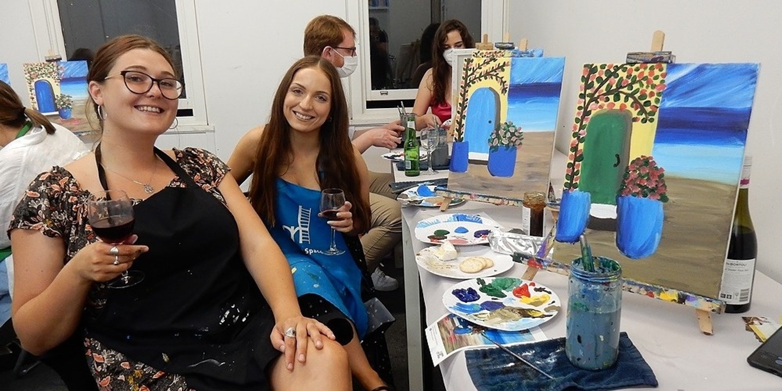 Banner image for Paint and Sip Class: the Greek House