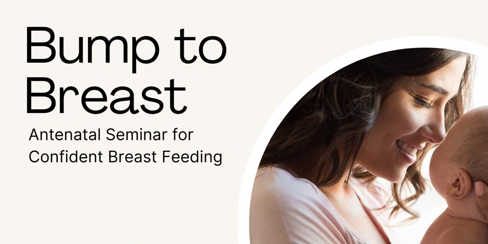 Banner image for Bump to Breast - Antenatal Breastfeeding Seminar 