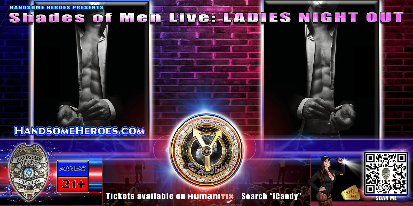 Banner image for Cabot, AR - Handsome Heroes Presents: Fifty Shades of Men in Motion Live @ Hardrider Bar & Grill!