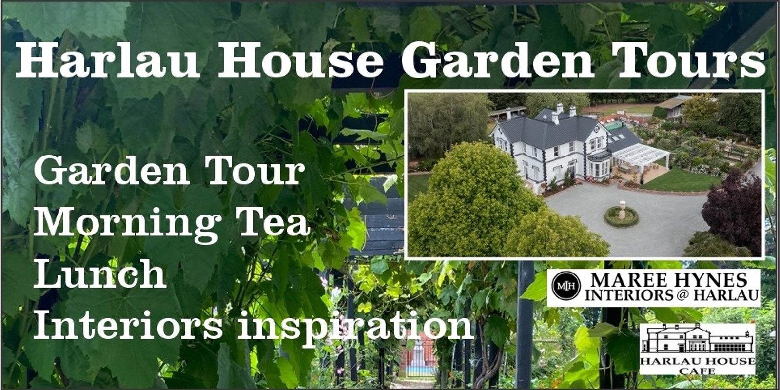 Banner image for Harlau House Garden Tours