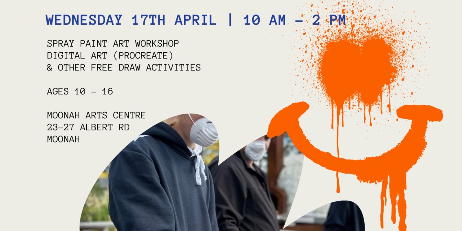 Banner image for Crewative Arts Connect Digital Art & Street Art Workshop | 12.30 pm - 2 pm | Ages 13 -16