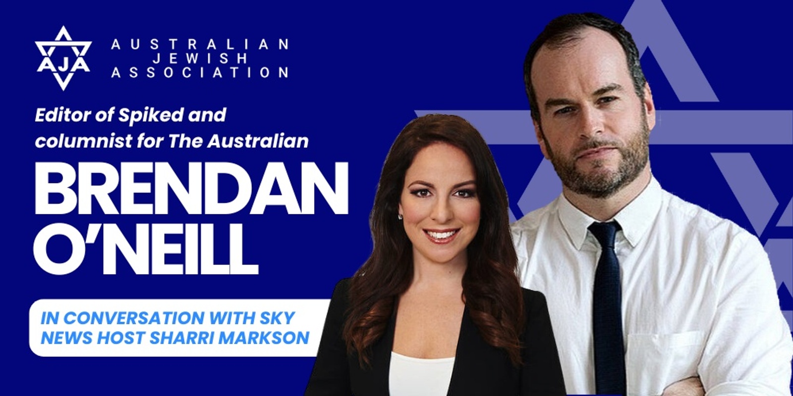 Banner image for AJA Presents: Brendan O'Neill in conversation with Sharri Markson