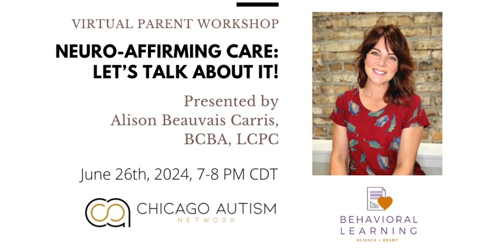 Banner image for Virtual Parent Workshop: Neuro-Affirming Care: Let's Talk About It!