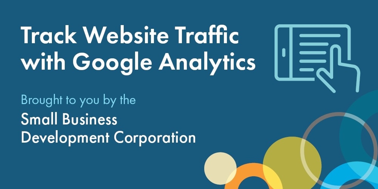 Banner image for Track Website Traffic with Google Analytics