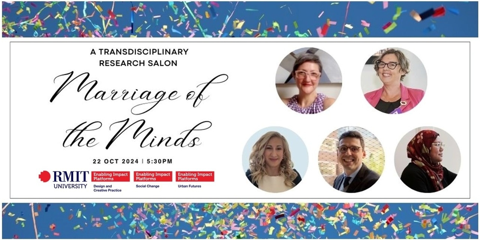 Banner image for Marriage of the Minds: A Transdisciplinary Research Salon