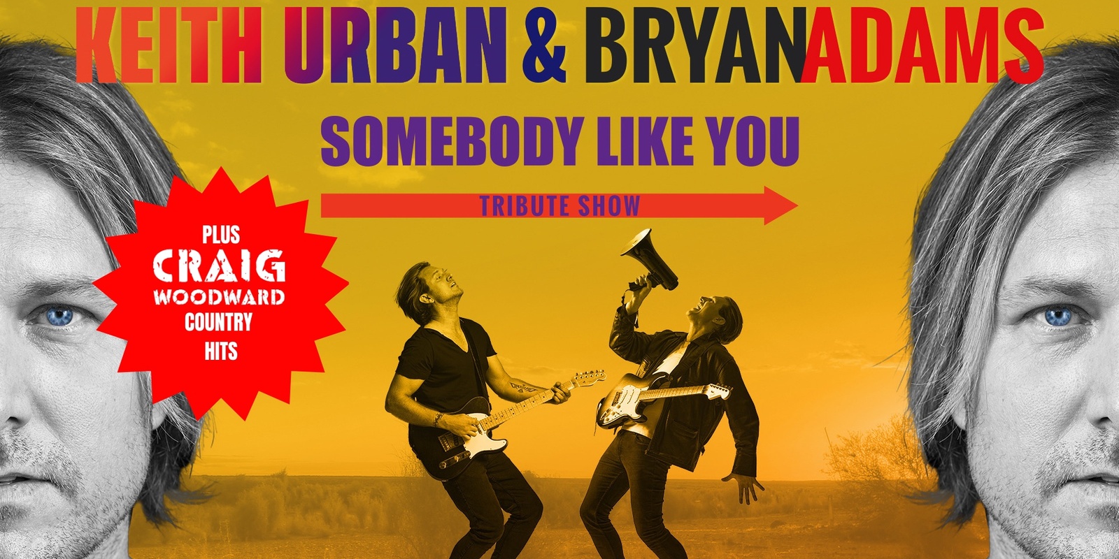 Banner image for Keith Urban & Bryan Adams Tribute Show