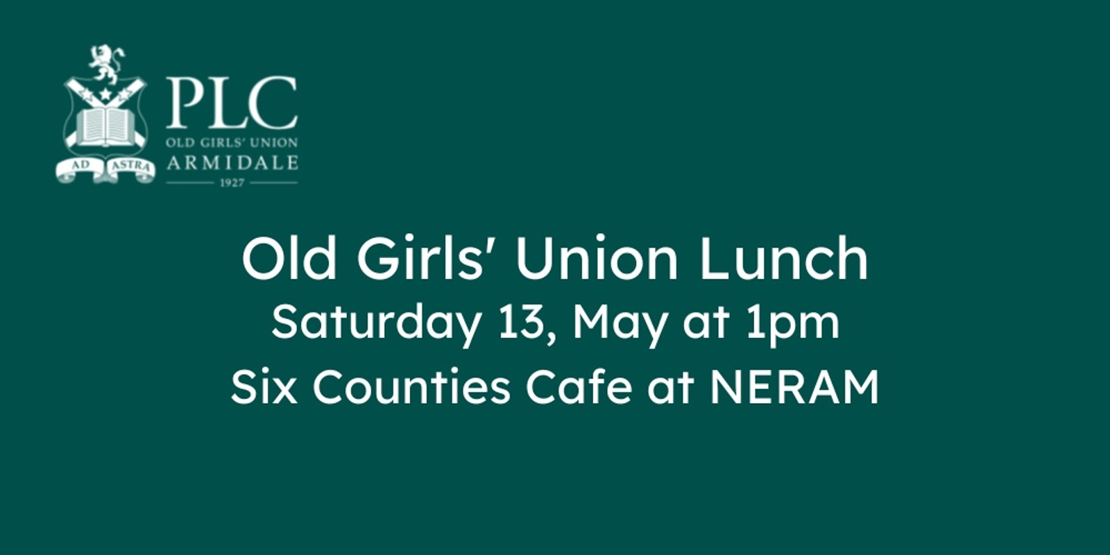 Banner image for PLC Armidale ~ Old Girls' Union ~ Lunch