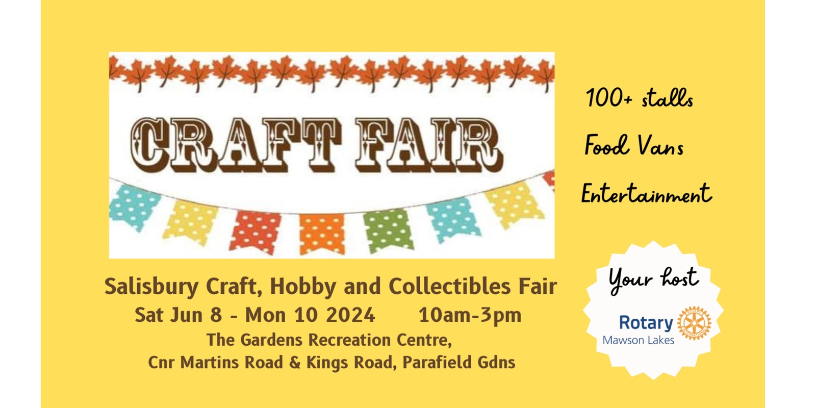 Salisbury Craft, Hobbies and Collectibles Fair Humanitix