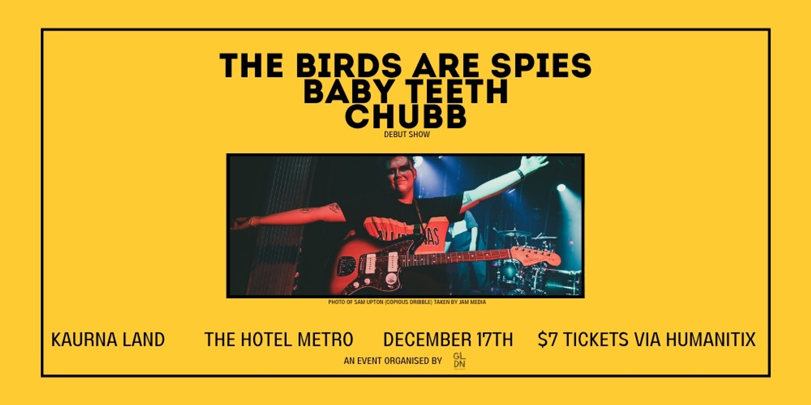Banner image for GLDN Entertainment Presents - The Birds Are Spies, Baby Teeth and Chubb // The Hotel Metro