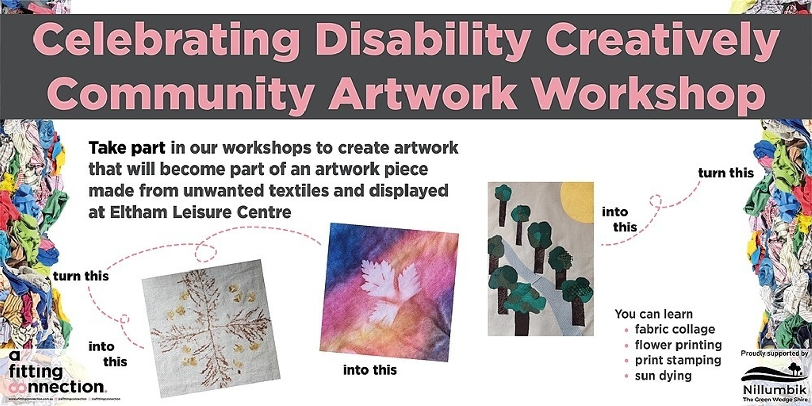 Banner image for Celebrating Disability Creatively - Community Artwork Workshop