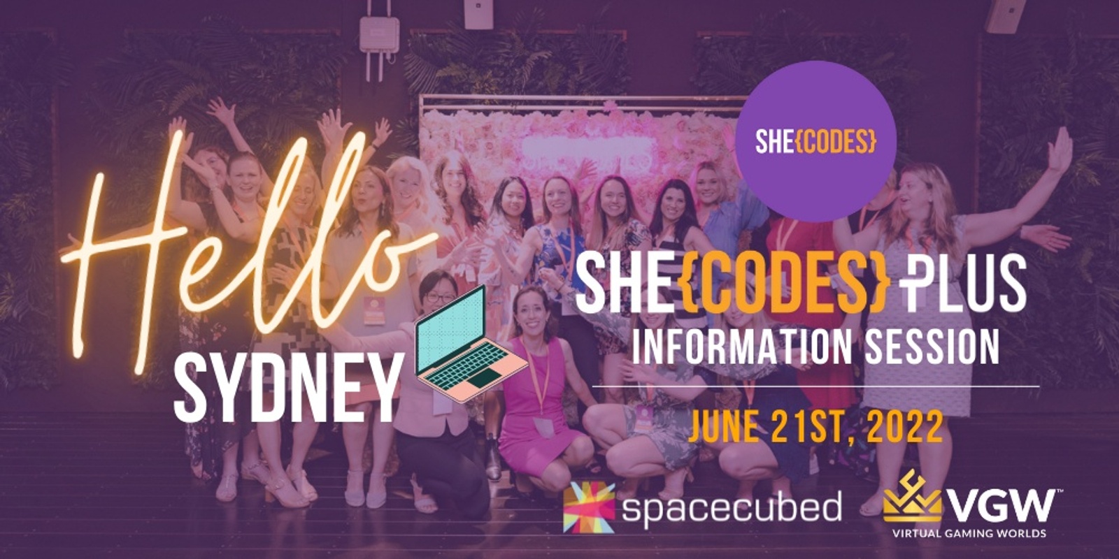 Banner image for She Codes Plus Sydney! Free Program Information Session