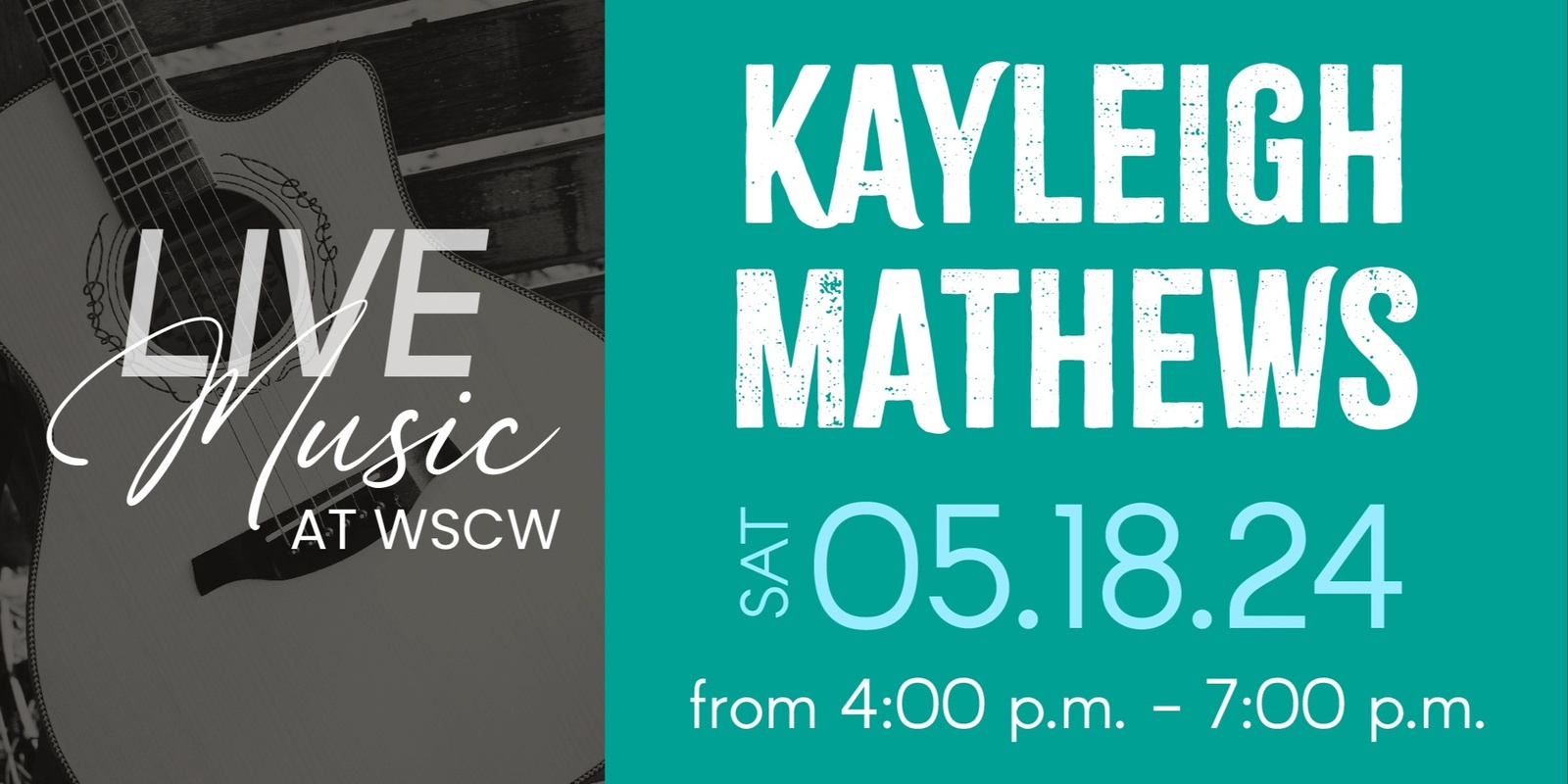 Banner image for Kayleigh Mathews Live at WSCW May 18