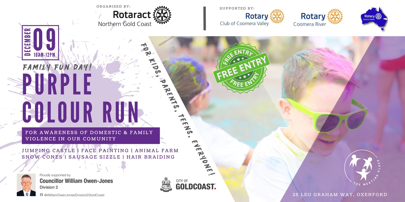 Banner image for PURPLE COLOUR RUN + FUN DAY: Awareness for Domestic & Family Violence