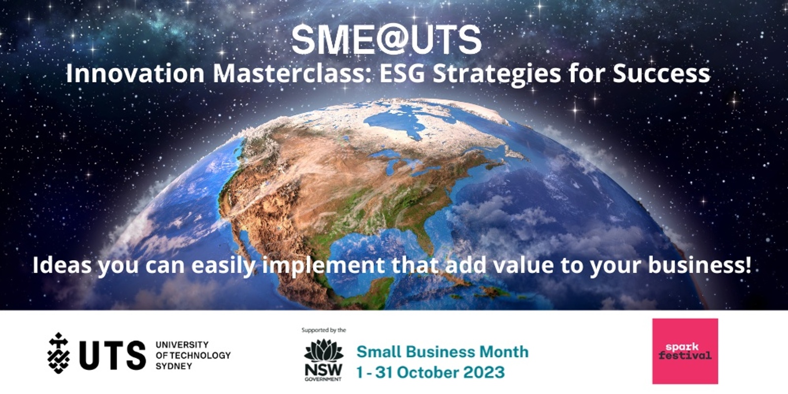 Banner image for UTS Innovation Masterclass: ESG Strategies for Success