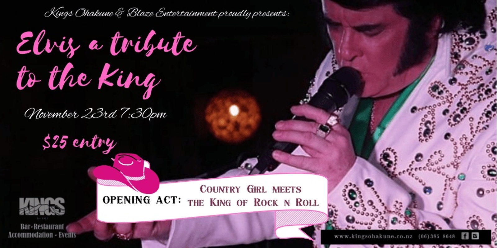 Banner image for Kings Ohakune: Elvis a Tribute to the King