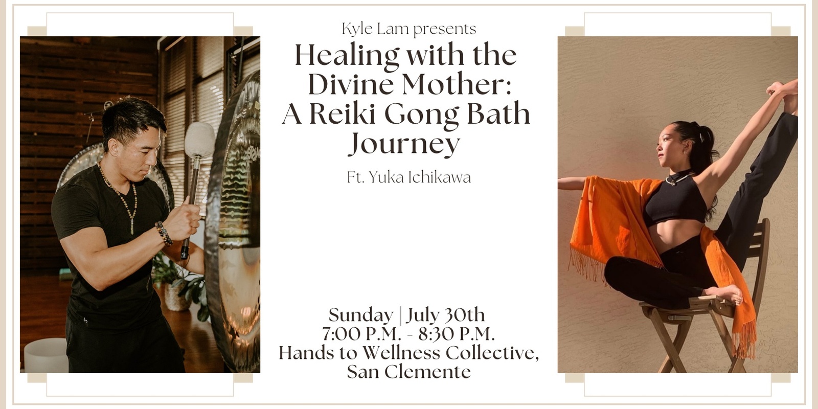 Banner image for Healing with the Divine Mother: A Reiki Gong Bath Journey with Yuka Ichikawa + CBD (San Clemente)