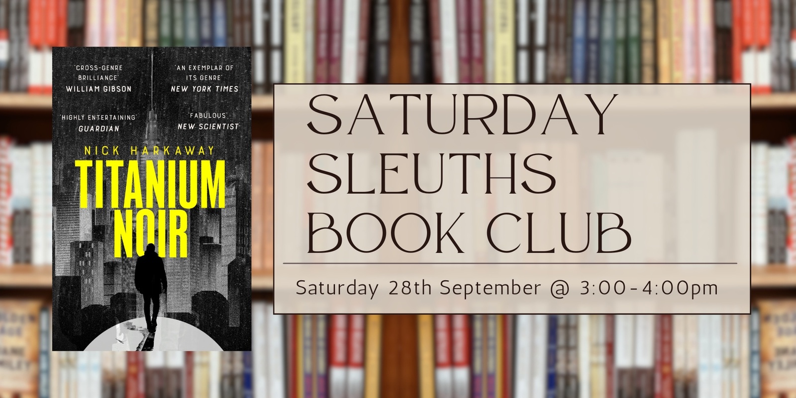 Banner image for Saturday Sleuths Crime Book Club 2024