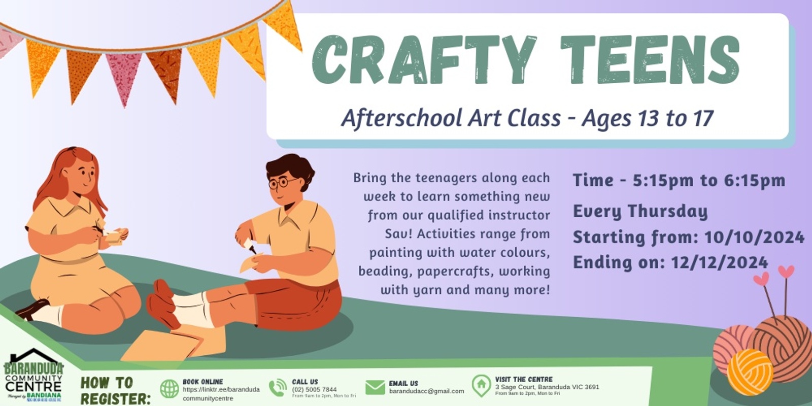 Banner image for Crafty Teens - Term 4