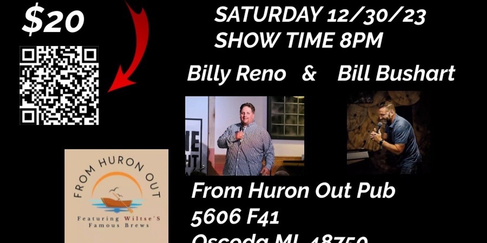 Banner image for Comedy Night @ From Huron Out Pub
