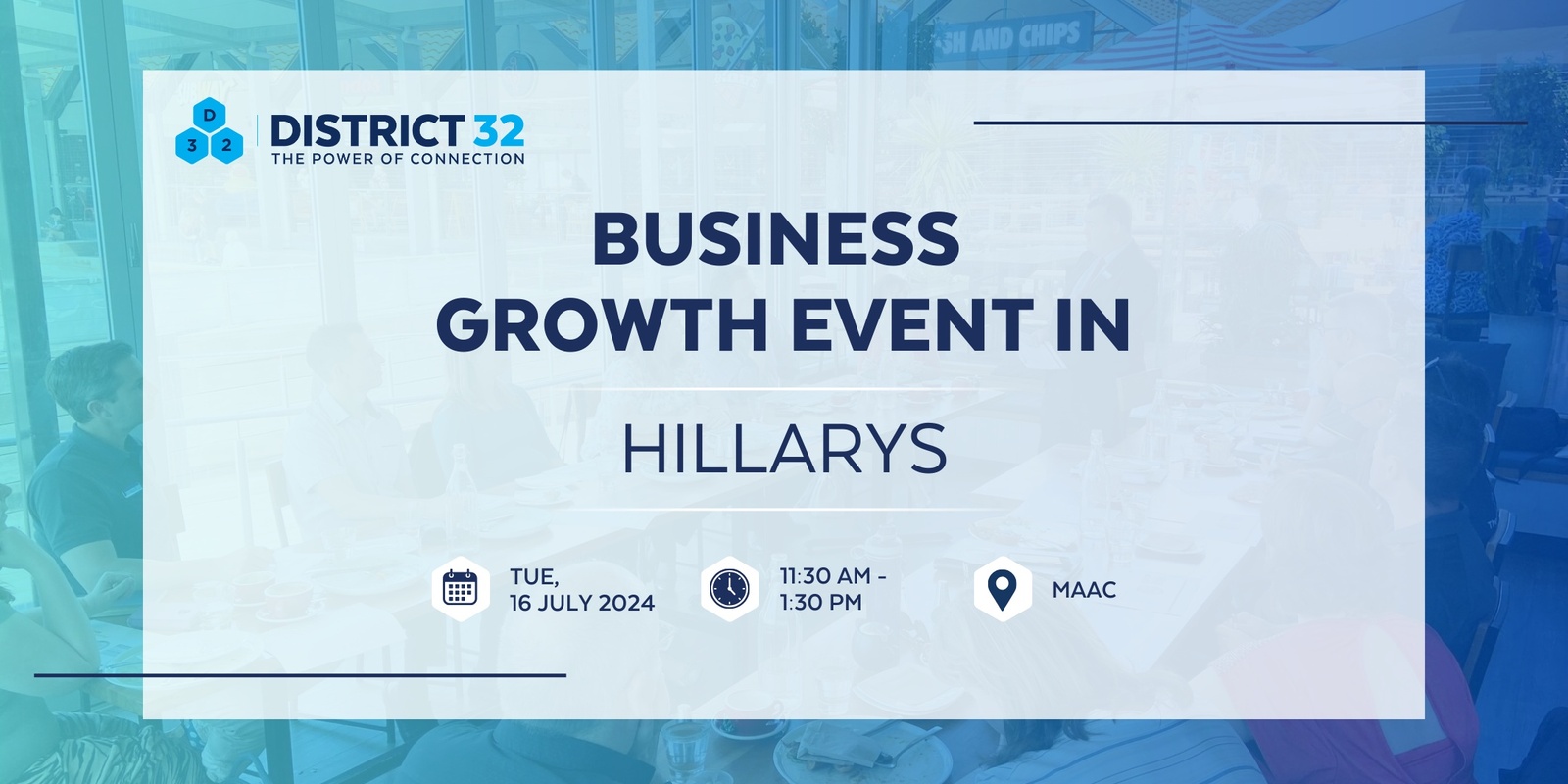 Banner image for District32 Business Networking Perth – Hillarys - Tue 16 July