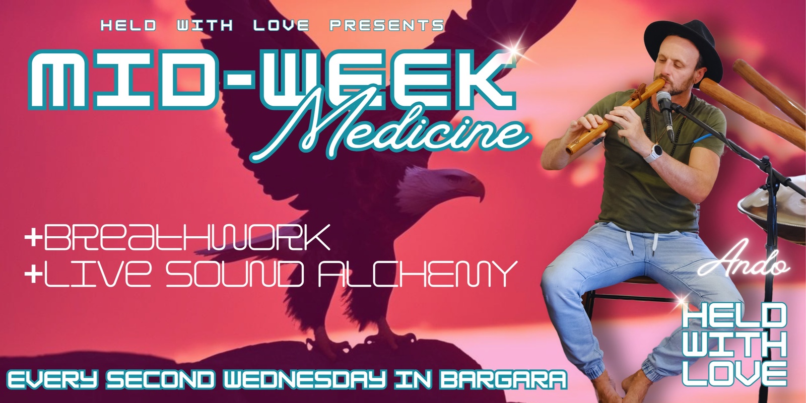 Banner image for MID-WEEK MEDICINE - Breathwork & Live Sound Alchemy June 18 2025