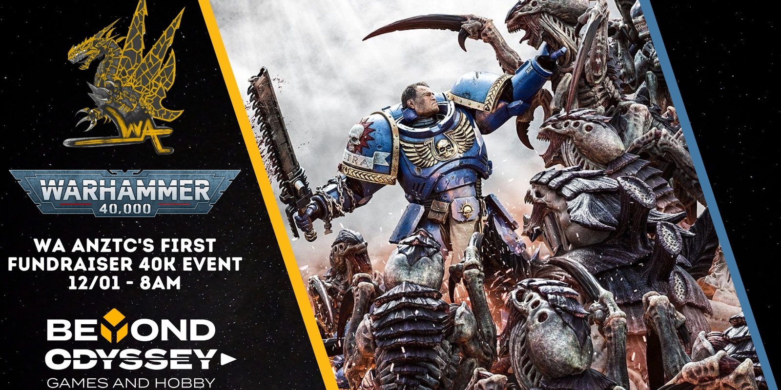 Banner image for WA ANZTC Fundraiser 40k Event @ Beyond Odyssey