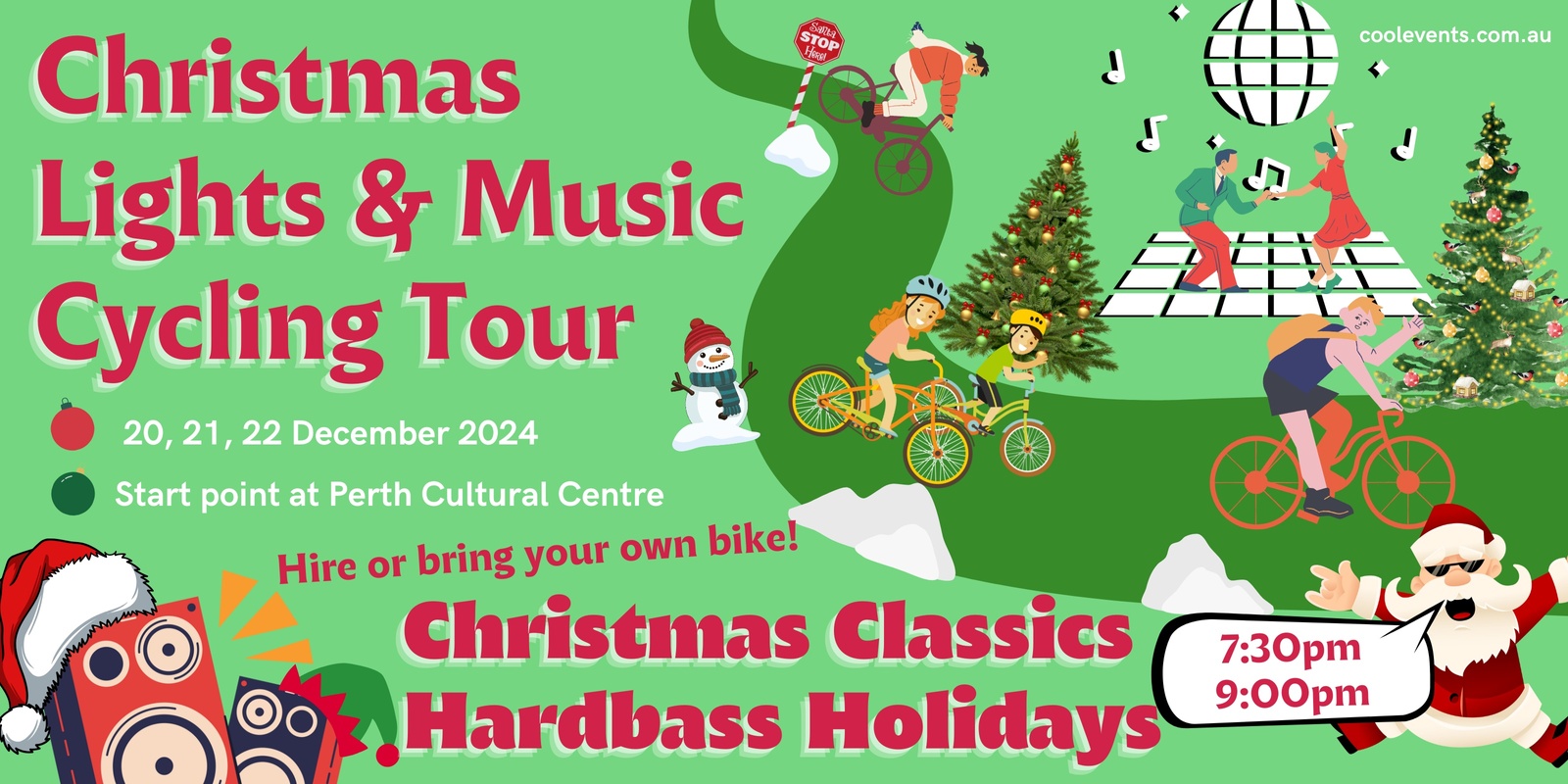 Banner image for Christmas Light and Music Cycle Tour