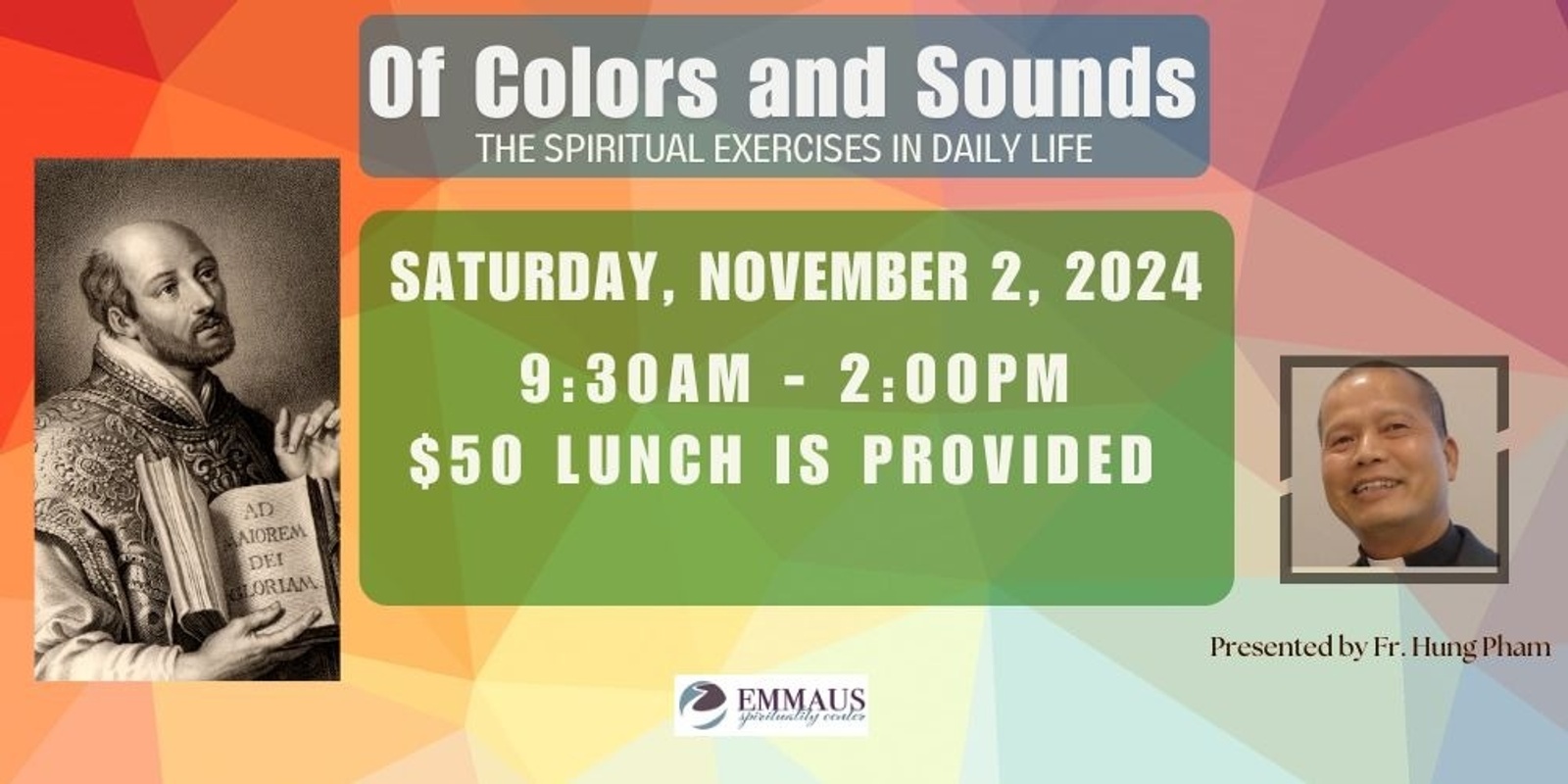 Banner image for Of Colors and Sounds:  The Spiritual Exercises in Daily Life