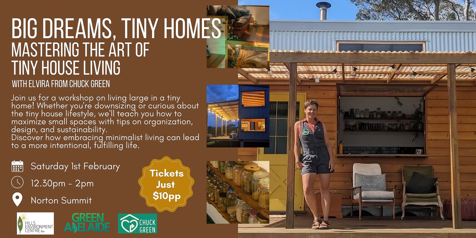 Banner image for Big Dreams, Tiny Homes: Mastering the Art of Tiny House Living 