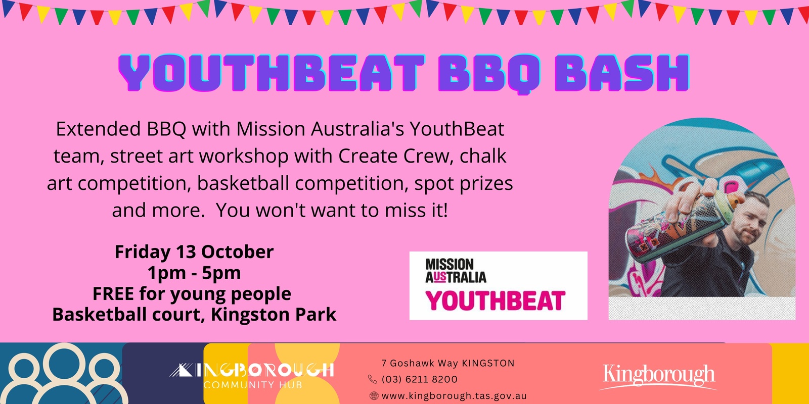 Banner image for YouthBeat BBQ Bash with Create Crew and Mission Australia
